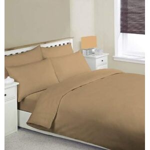 ARLINENS Polycotton Flat Sheets in Following Colours and Sizes: (Latte, KING)