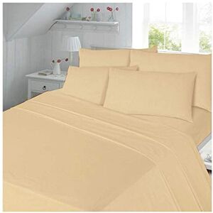 DL Thermal Flannelette Flat Sheet King Size Bed 100% Brushed Cotton Flannel Flat Bed Sheet, Latte