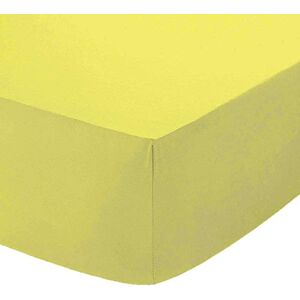 Glamptex Non Iron Pollycotton Percal Quality Plain Fitted Sheet Or Pillow Cases (Yellow, Pair of Pillowcases only)