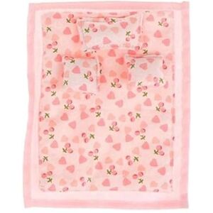 EHJRE 1:12 Dollhouse Miniature Bedding Dollhouse Bedding Set with Bed Sheet, Duvet And Pillow for Role Play 6 Inch Doll Decor, pink