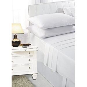 Generic Bunk Bed Fitted Sheet 2 Foot 6 Inch (2ft 6") Or Matching Pillow Cases Plain Dyed (White, Pillowcase Pair Only)