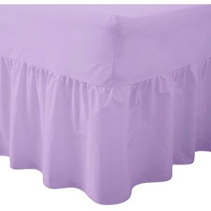 AmigoZone Plain Pollycotton Valance Fitted Sheet Or Pillow Pair Cases (Pillow Pair, Lilac)