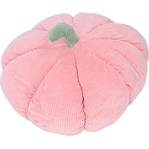 Generic Pumpkin Shaped Throw Pillow, Innovative Stuffed Pumpkin Plush Toys Simulation Decorative PP Cotton Filling Convenient for Gifts (Roseate)