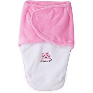 Top Of Top Store Toddler Envelope Infant Swaddle Blanket Soft Animal Paint Fleece Stretch Wrap Sleeping Bag (Pink)