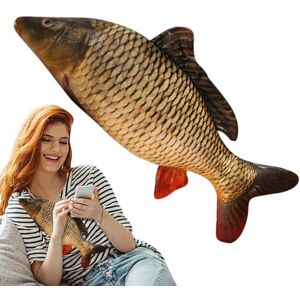 Voihamy Carp Stuffed Animal,Fish Plush Toys Stuffed Animal Throw Pillow Room Decor Stuffed Toy, Fish Plushie, Carp Plush Plush Pillow, Soft Fish Cushion