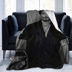 N \ A N A Super-Soft Sofa Blanket Johnny Depp Micro Fleece Blanket,Suitable for Sofa Blankets for Adults and Children, Bed Blankets 60"" x50