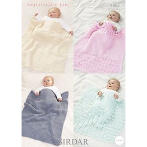 Sirdar Snuggly DK Baby Shawl Blanket Crochet Pattern 1362 by Sirdar