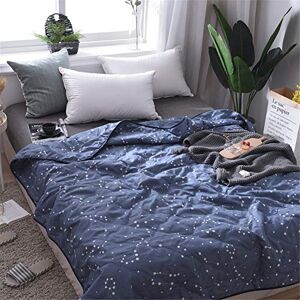 FANSU Bedspread Quilt Single Double Super King Bed Size, Reversible Quilted Bed Cover Sofa Blanket Throw Decorative Coverlet Microfiber Comforter Bed Sheet (constellation,150x200cm)