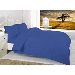 Textile .Plus Plain Dyed Fitted Sheets Polycotton Fitted Bed Sheets Single Double King Super King OR Pillow Cases By * Textile.Plus* (Pair Pillow Case, Royal Blue)