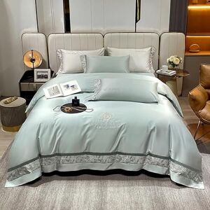 BIOECOOR High-grade Bedlinens Color Egyptian Cotton Bedding Set Queen King Size Fitted Sheet Duvet Cover Set,Microfibre Bed Cover