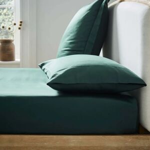 Ted Baker 250 Thread Count Plain Dye Kingsize Fitted Sheet, Forest