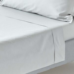 Homescapes Silver Grey Egyptian Cotton Flat Sheet 200 Thread Count, Super King Size