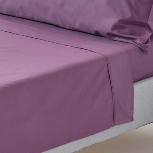 Homescapes Grape Egyptian Cotton Flat Sheet 200 Thread Count, Single