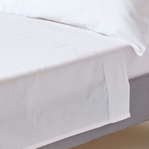 Homescapes White Organic Cotton Flat Sheet 400 Thread count, Single