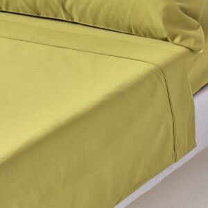 Homescapes Olive Green Egyptian Cotton Flat Sheet 1000 Thread Count, Super king