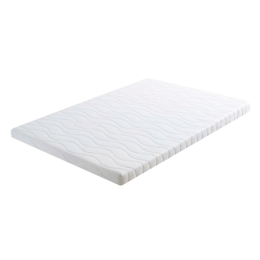 Photos - Mattress Cover / Pad White Noise 7.5Cm Memory Foam Fibre Mattress with Cover 190.0 H x 90.0 W x