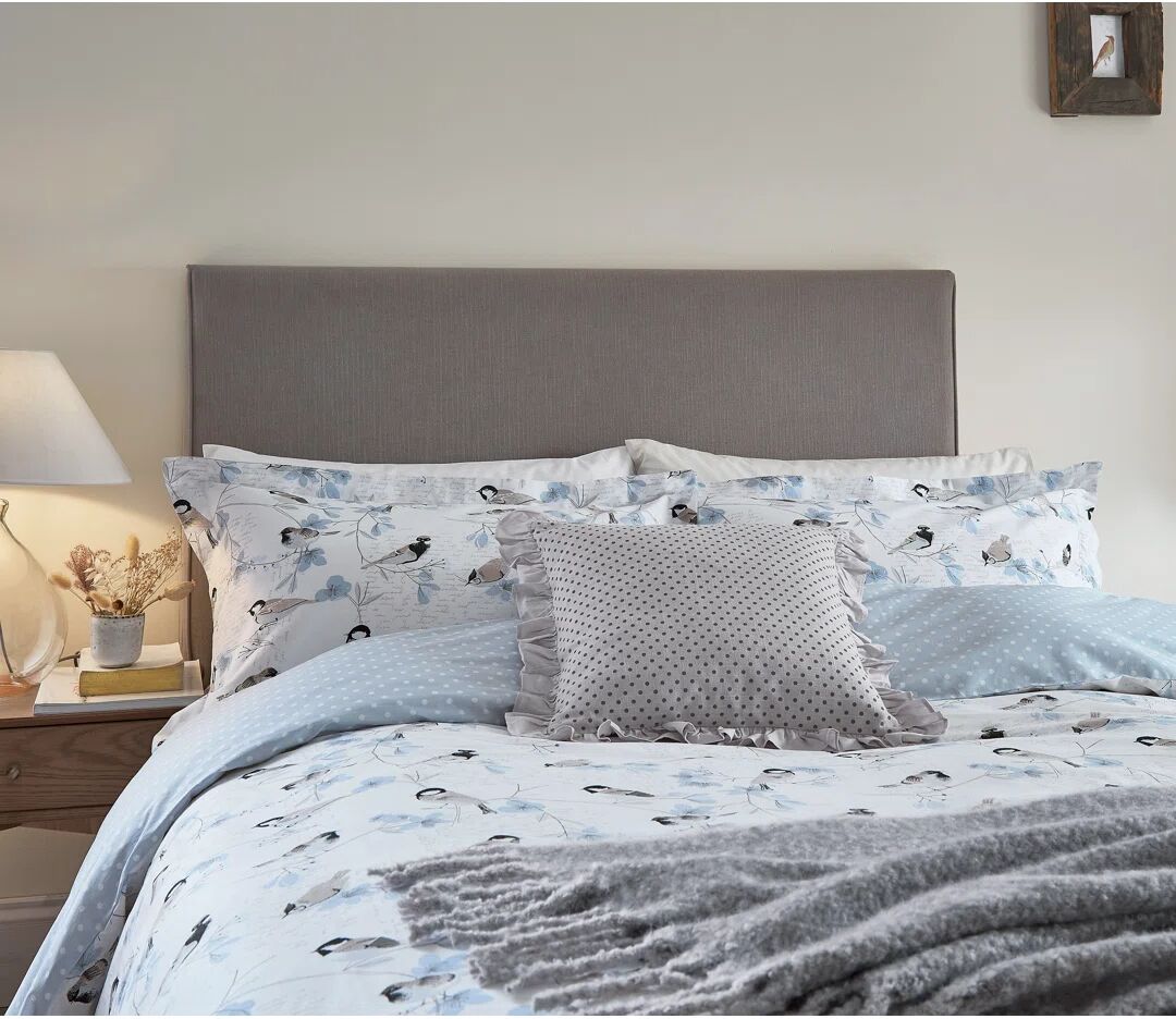 Photos - Bed Linen Helena Springfield Blue/Neutral Duvet Cover Set Kingsize - 2 Standard Pill