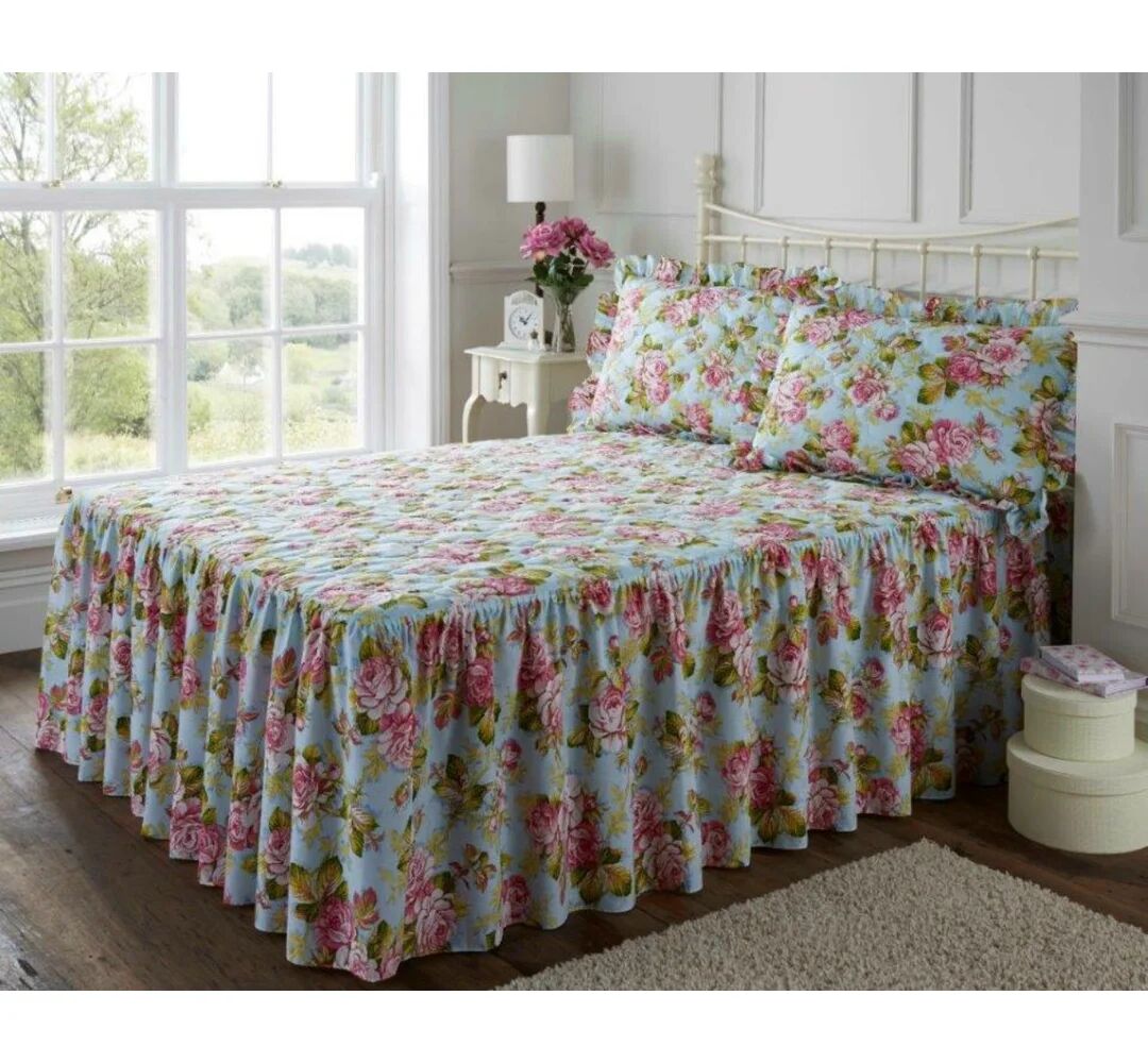Photos - Bed Lily Manor Baywood Blue/Pink Bedspread blue/pink 245 W x 255 cm Bedspread