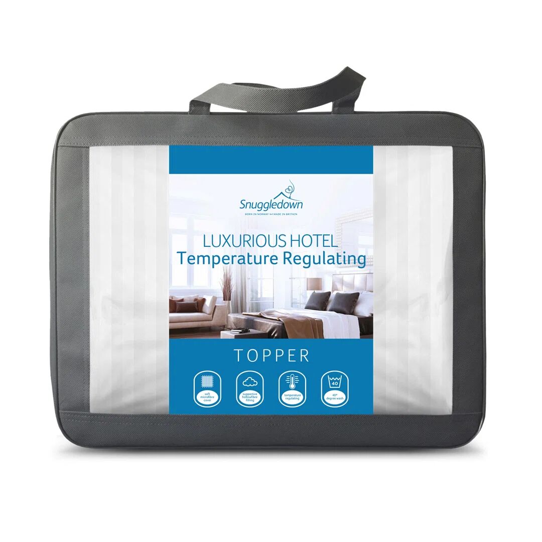 Photos - Mattress Cover / Pad Summer Snuggledown Luxurious Hotel Temperature Regulating Mattress Topper Cooling 