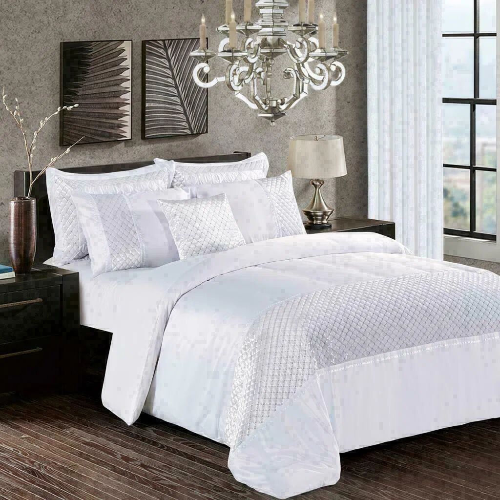 Photos - Bed Canora Grey Ackeem Satin Modern & Contemporary Duvet Cover Set Super King