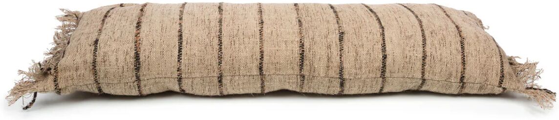 BazarBizar Black Navy Oh Em Gee Cotton Cushion - Beige Black / 60cm x 60cm