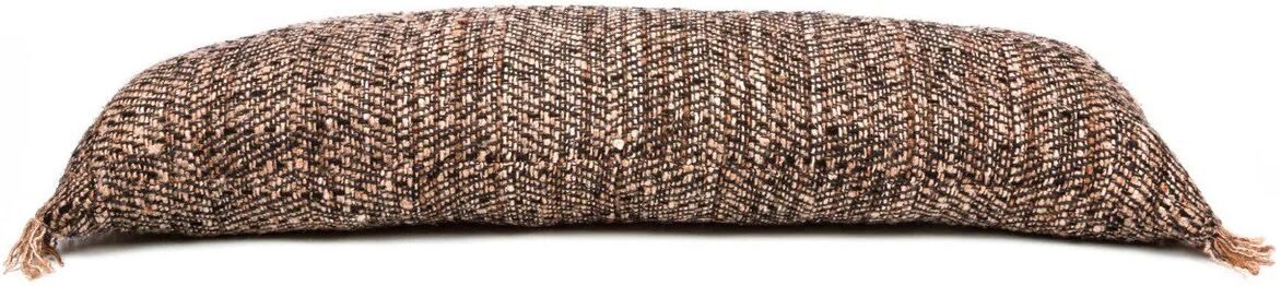 BazarBizar Brown Oh Em Gee Cotton Cushion - Black Copper / 35cm x 100cm