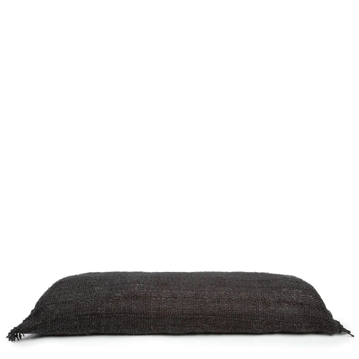 BazarBizar Brown Oh Em Gee Cotton Cushion - Black Navy / 35cm x 100cm