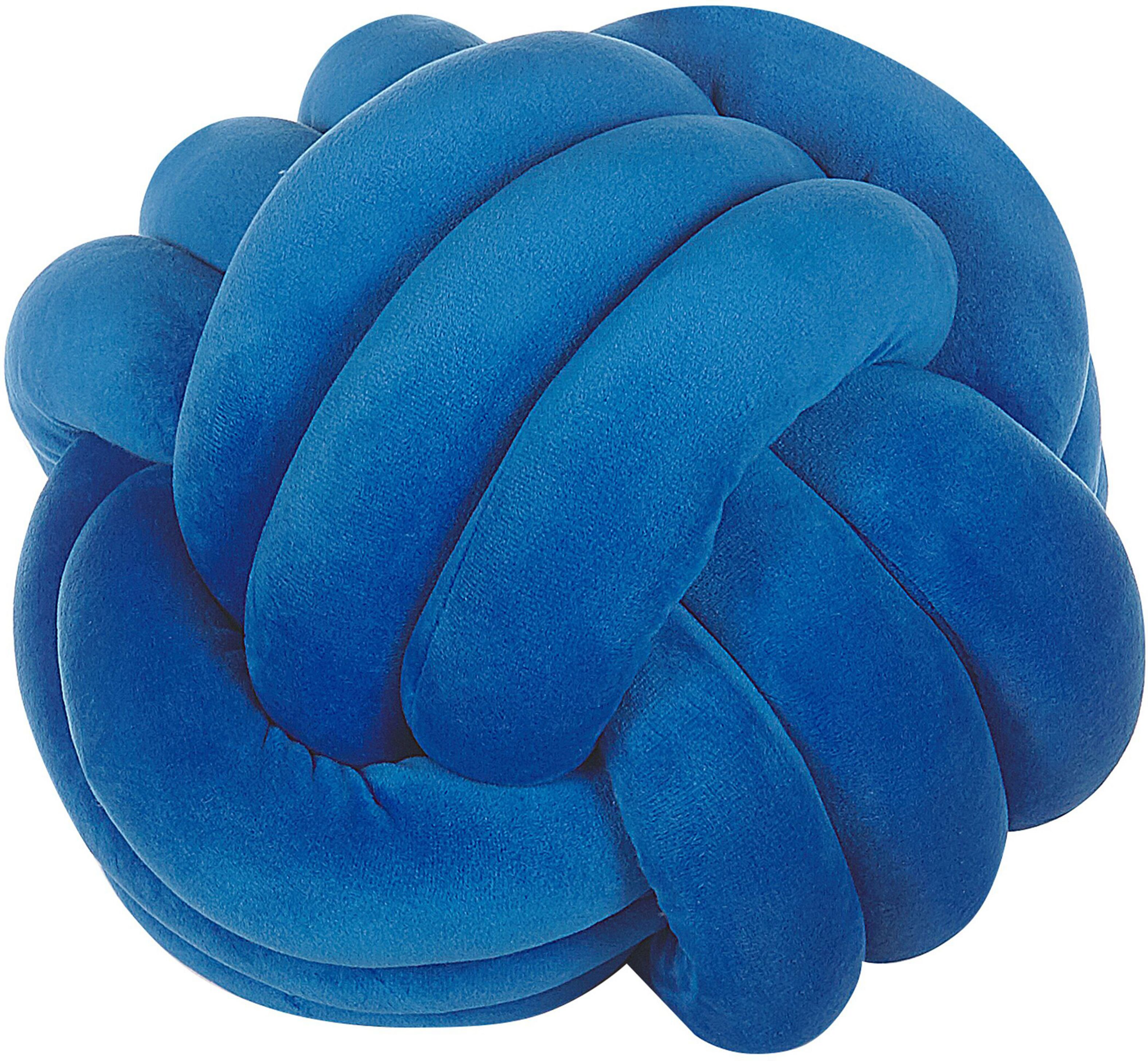 Beliani Decorative Cushion Blue Knot Pillow 30 x 30 cm Decor Accessories