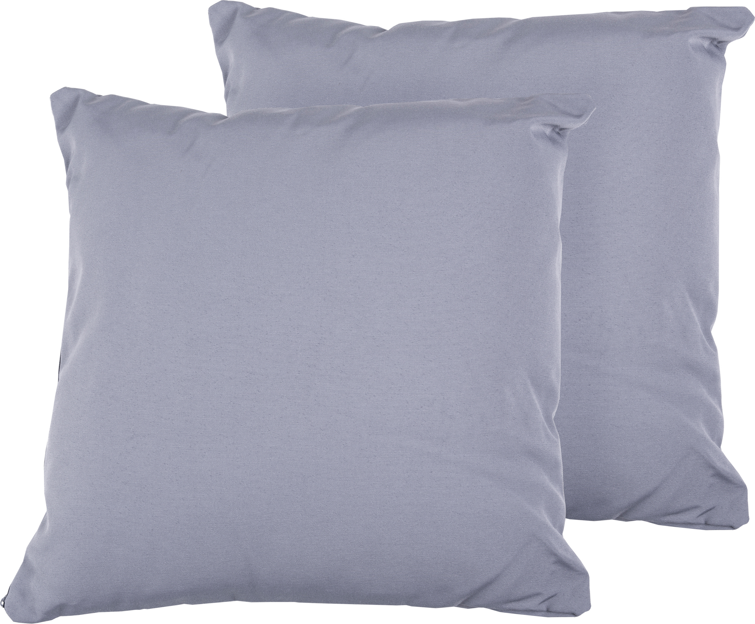 Beliani Set of 2 Outdoor Pillows Cushions Grey 40 x 40 cm Zip Modern