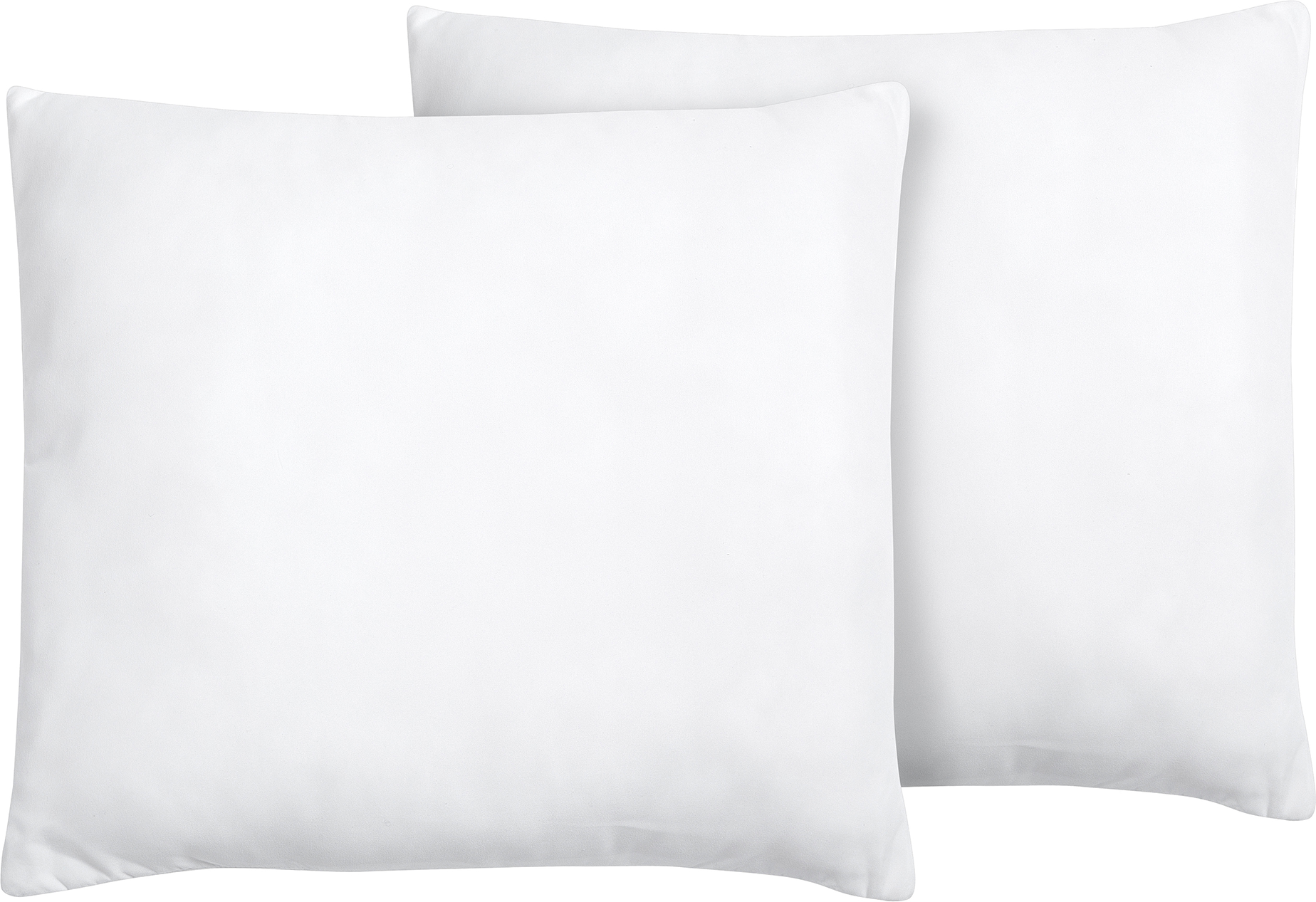 Beliani Set of 2 Bed Pillows White Microfibre 80 x 80 cm Soft