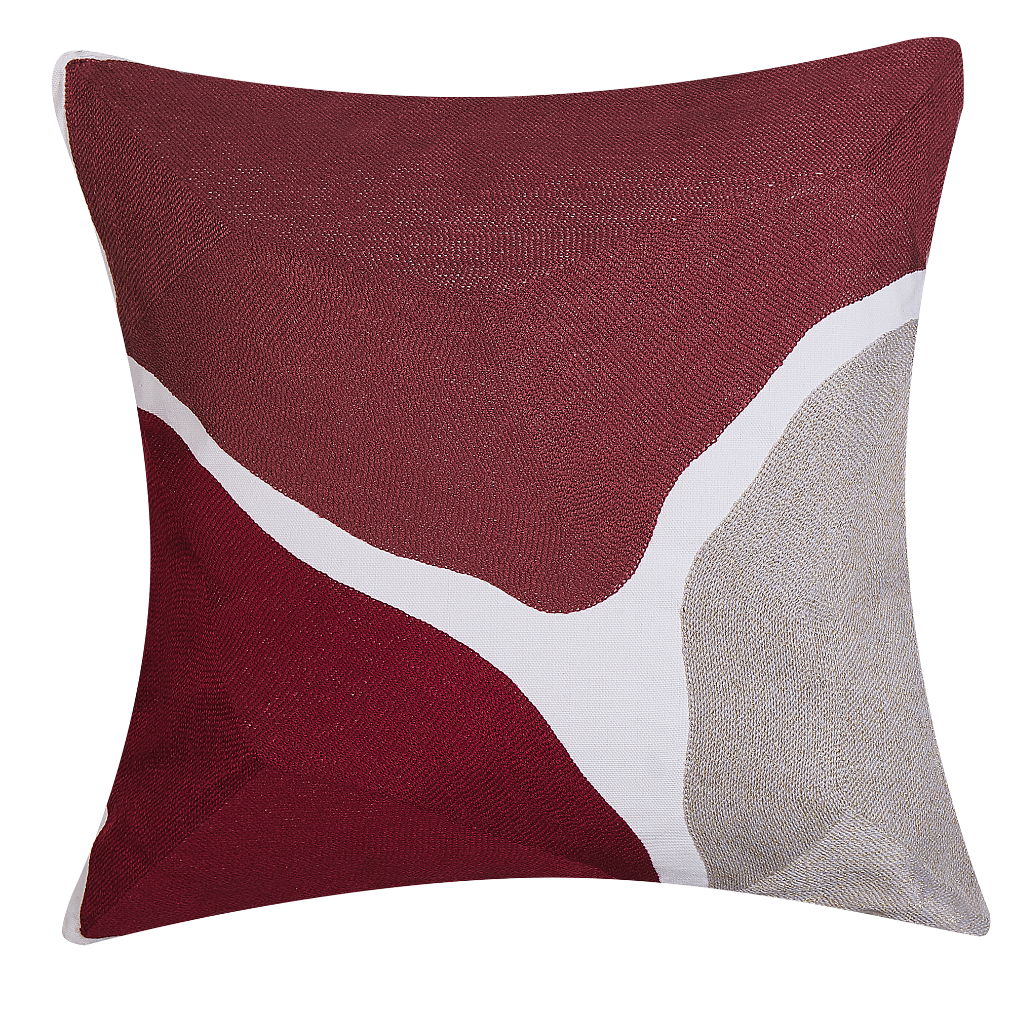 Beliani Decorative Cushion Multicolour Abstract Pattern Square 45 x 45 cm Modern Décor Accessories