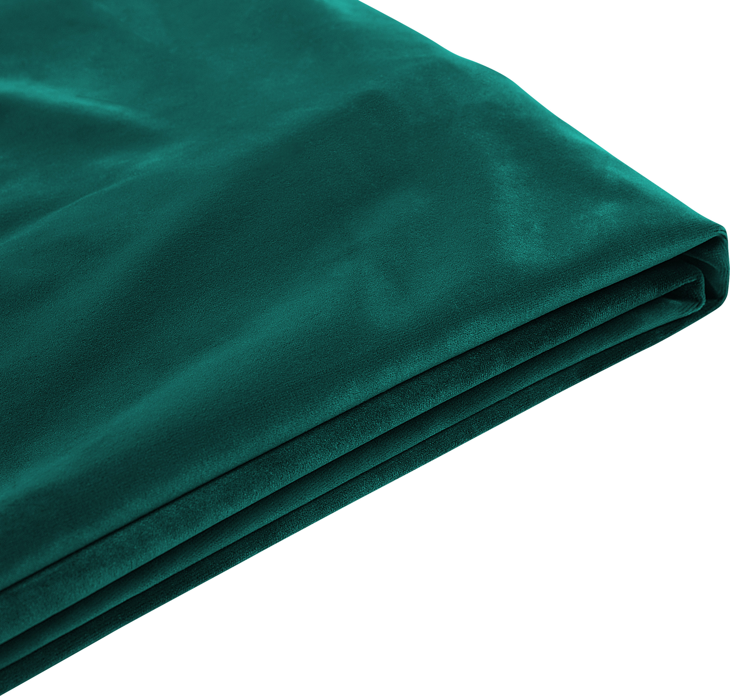 Beliani Bed Frame Cover Green Velvet for Bed 180 x 200 cm Removable Washable