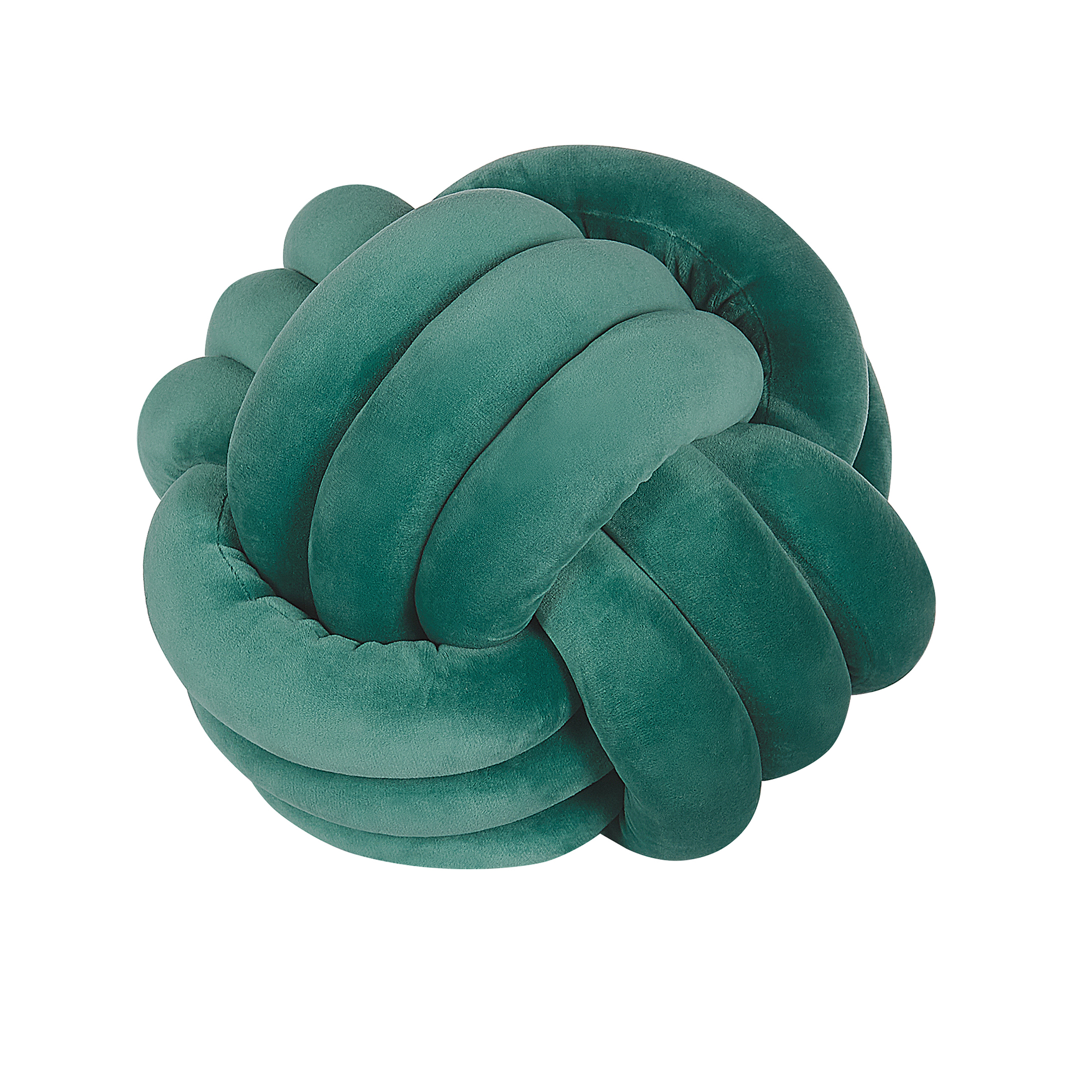 Beliani Decorative Cushion Bottle Green Knot Pillow 30 x 30 cm Decor Accessories