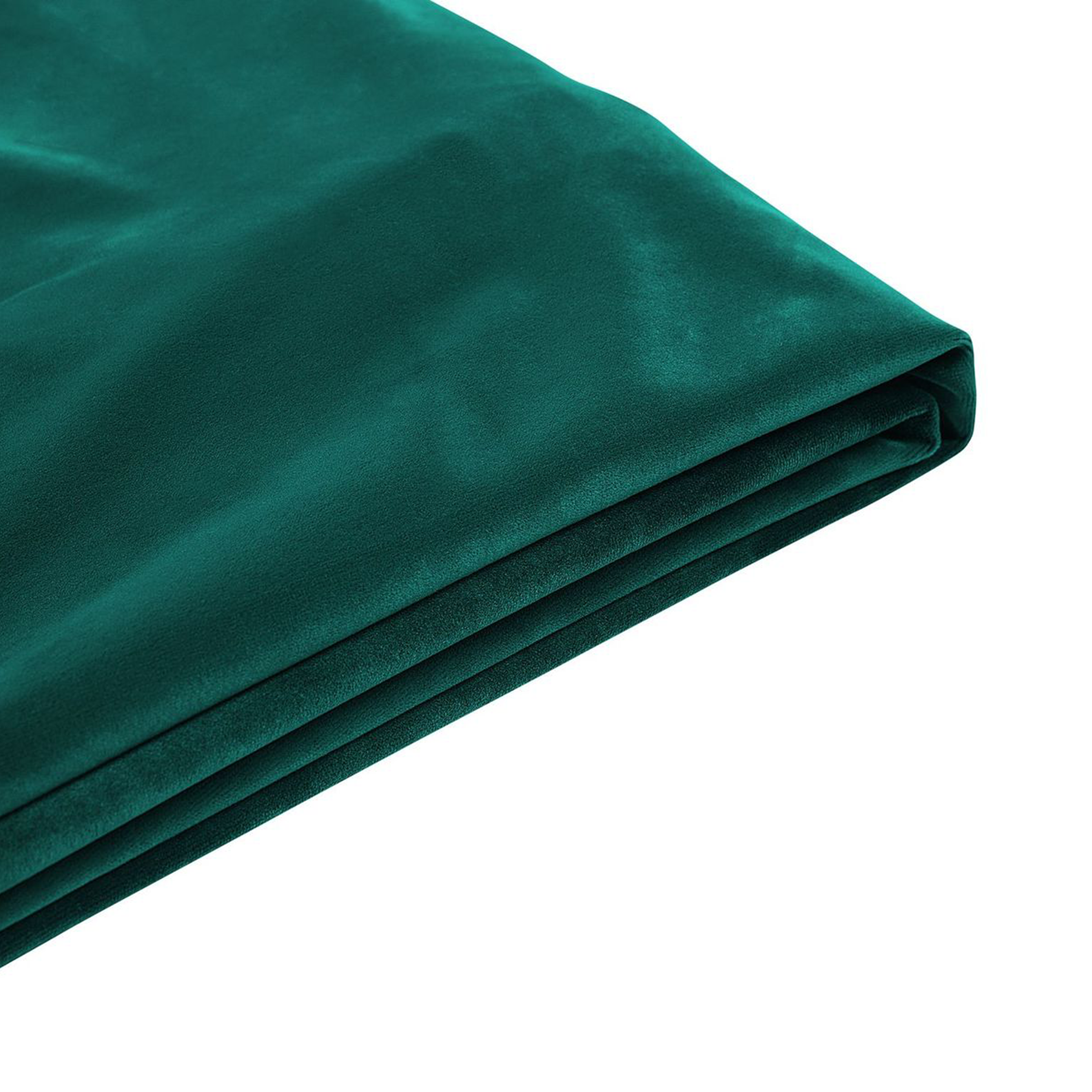Beliani Bed Frame Cover Green Velvet for Bed 160 x 200 cm Removable Washable