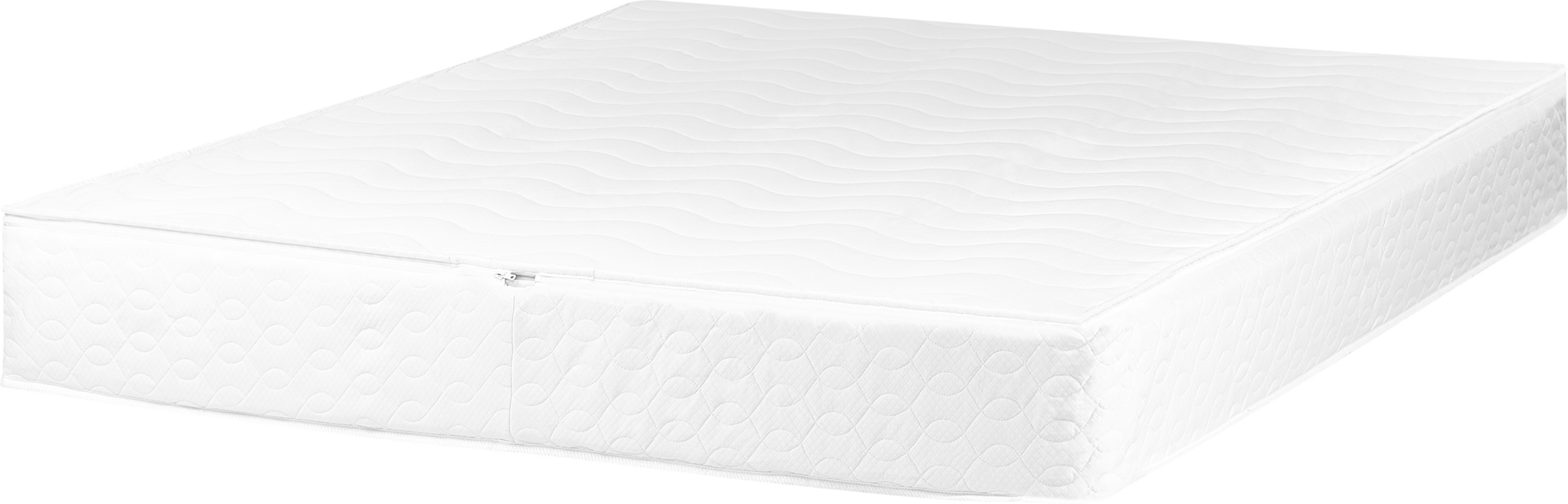 Beliani Waterbed Mattress Cover White Cotton Double Size 140 x 200 cm