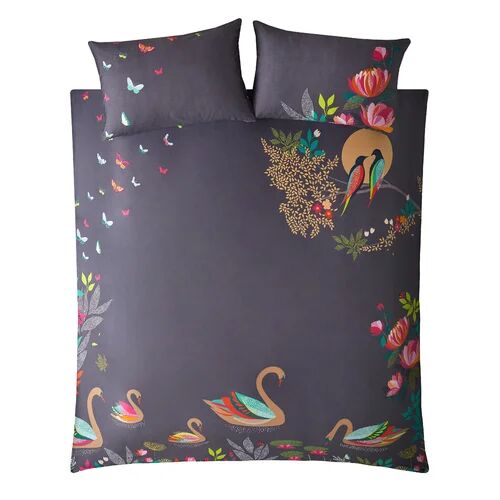 Sara Miller Swan 200 TC Duvet Cover Set Sara Miller Size: Double - 2 Standard Pillowcases  - Size: Double - 2 Standard Pillowcases