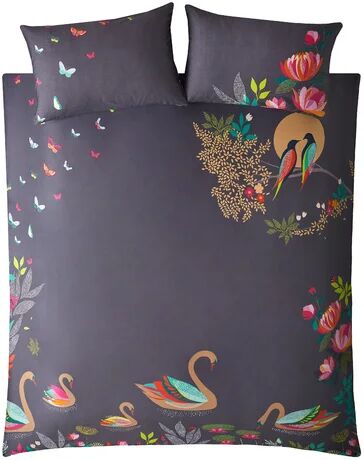 Sara Miller Swan 200 TC Duvet Cover Set Sara Miller Size: Super King - 2 Standard Pillowcases  - Size: 75cm H X 197cm W X 45cm D