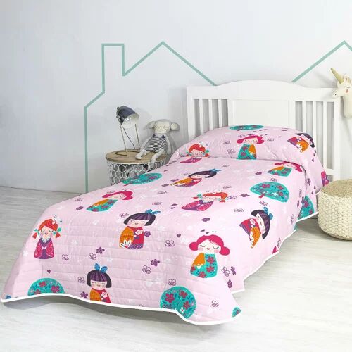 Zoomie Kids Bastow Cherry Blossom Bedspread Zoomie Kids  - Size: 83cm H X 347cm W X 168cm D