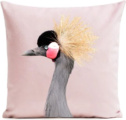 Bloomsbury Market Alberich Grue Couronnée Cushion Cover Bloomsbury Market Colour: Garnet