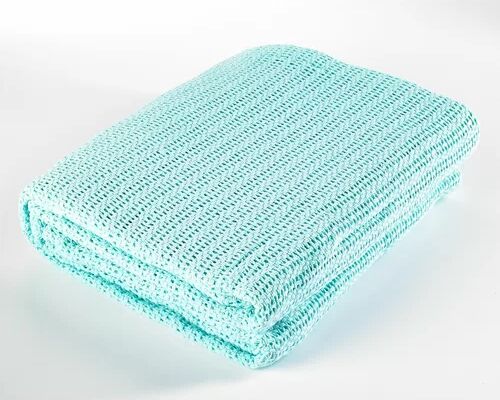 Symple Stuff Soft Hand Woven Lightweight Cellular Blanket Symple Stuff Colour: Mint, Size: King  - Size: