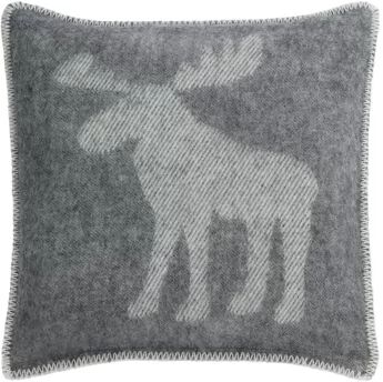 Union Rustic Janelle Moose Wool Cushion Cover Union Rustic  - Size: 49cm H X 93cm W X 85cm D