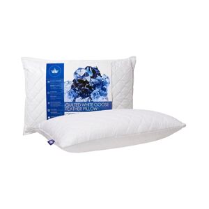 Canadian Down & Feather Company Quilted White Goose Feather Pillow Firm Support White Standard