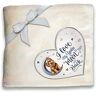 The Bradford Exchange Plush Blanket With Heart-Shaped Applique: Choose Your Breed