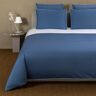 Frette Greenwich Duvet Cover  Size: Queen-  Ocean Blue/White