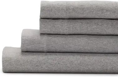 The Big One Jersey Sheet Set and Pillowcase Pair, Med Grey, Queen Set