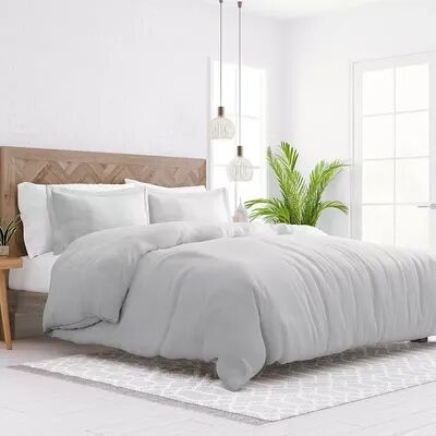 Home Collection Premium Ultra Soft Duvet Cover Set, Grey, Full/Queen