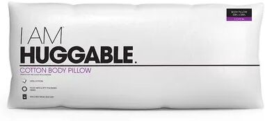 I AM Huggable Body Pillow, White, BODY PILLW