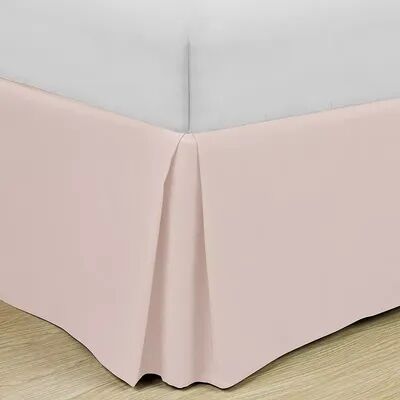 Swift Home Easy Fit Pleated Bedskirt, Light Pink, Queen