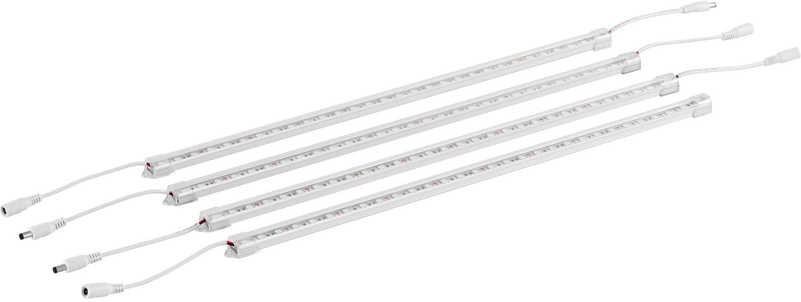 hillvert LED osvětlení pro pěstování rostlin - Červená / modrá - 20 W - euro zástrčka 120 LED - 1 600 lm - 4 ks HT-WEDGE-48L