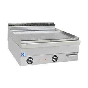 Elektro-Grillplatte 600 x 630 mm gerillt